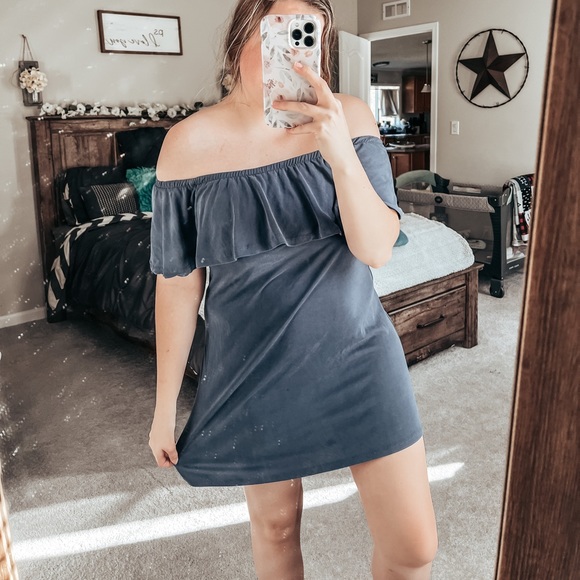 Rue21 Dresses & Skirts - Rue21 Blue Off The Shoulder Dress